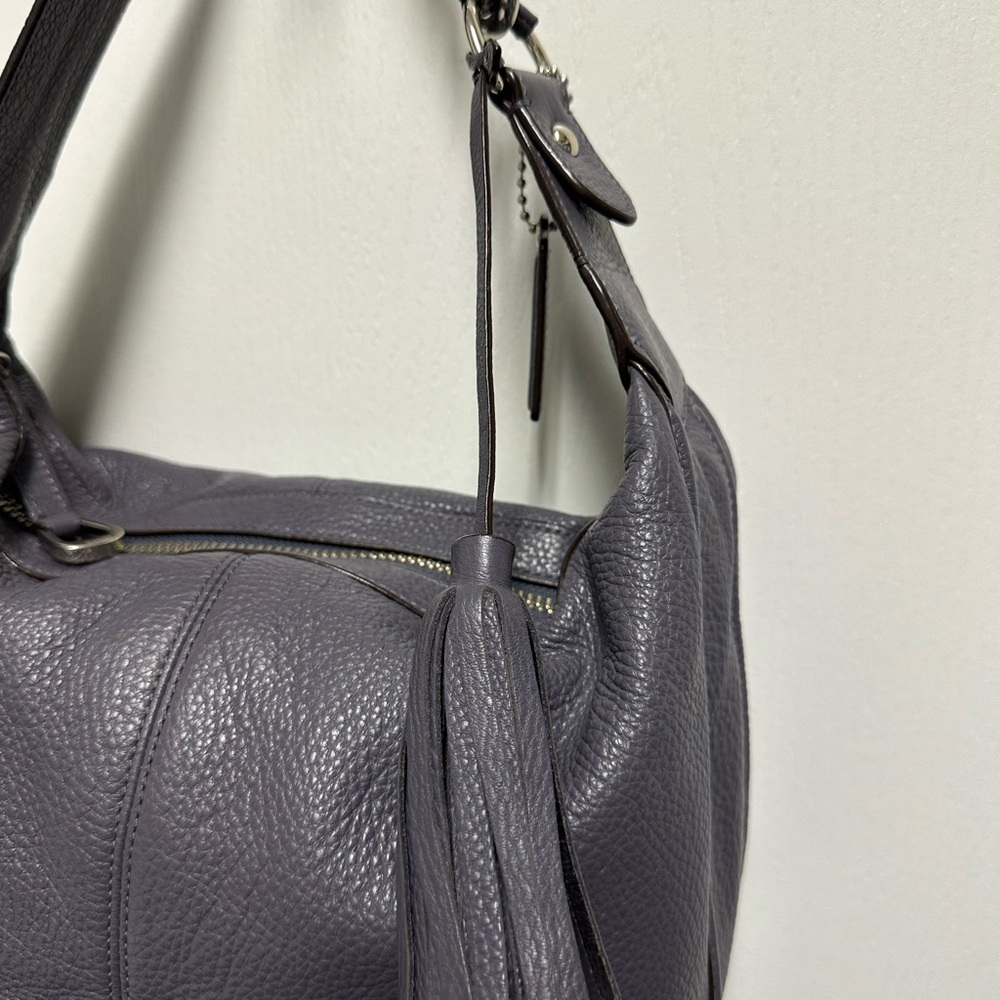 Coach Avery Leather Hobo Bag Gray - Picture 3 of 13